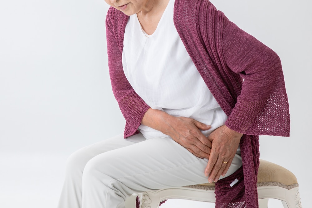 Woman with arthritic hip